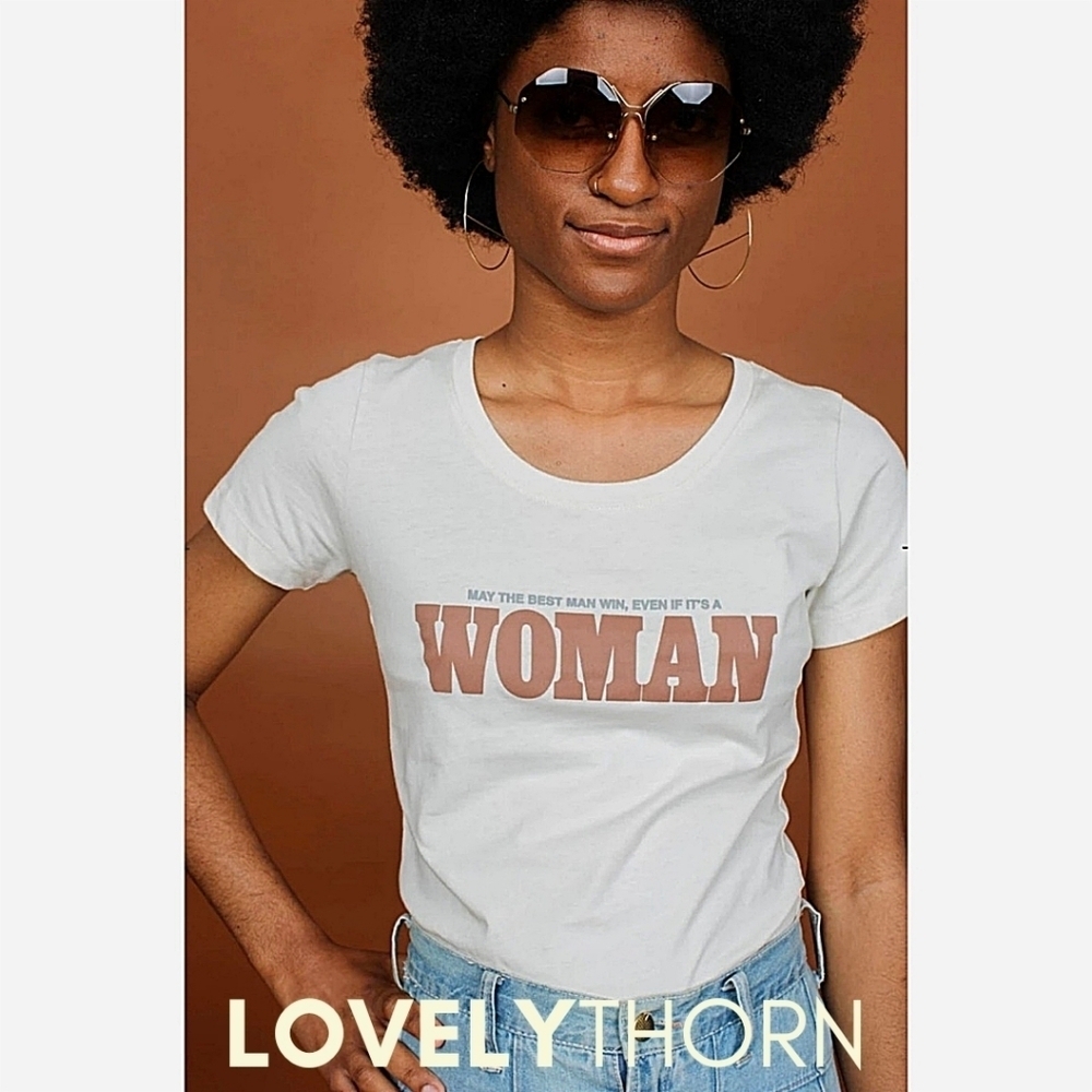 THE BEE & THE FOX // may the best man win, even if it's a WOMAN tee